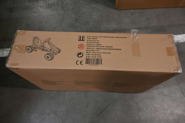 Volare Go Kart Racing Car - Jongens - Groot - Luchtbanden - Zwart