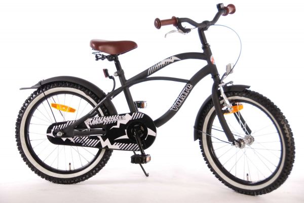 Volare Black Cruiser Kinderfiets - Jongens - 18 inch - Zwart - 95% afgemonteerd Volare Black Cruiser Kinderfiets - Jongens - 18 inch - Zwart - 95% afgemonteerd