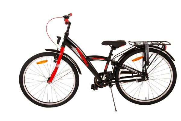 Volare Thombike Kinderfiets - Jongens - 24 inch - Zwart Rood