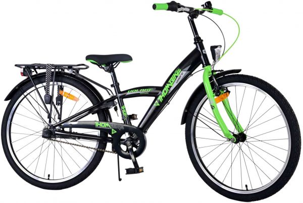 Volare Thombike Kinderfiets - Jongens - 24 inch - Groen Zwart - Shimano Nexus 3