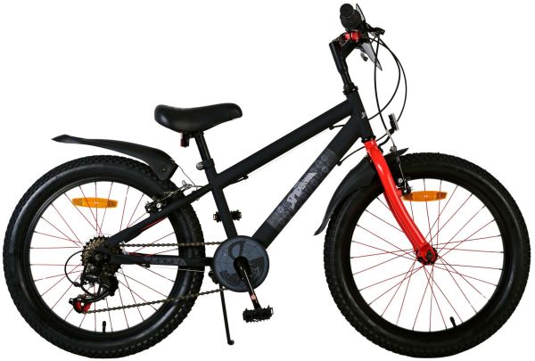 Spider-Man - Kinderfiets - Jongens - 20 inch - Mat Zwart - 2 Handremmen