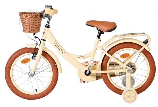 Volare Ashley Kinderfiets - Meisjes - 16 inch - Creme