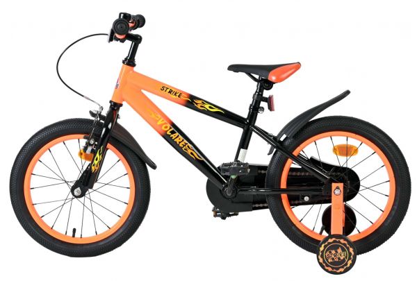 Volare Strike Kinderfiets - Jongens - 16 inch - Zwart Oranje