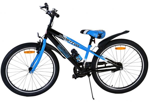 Volare Sportivo Kinderfiets - Jongens - 24 inch - Zwart Blauw