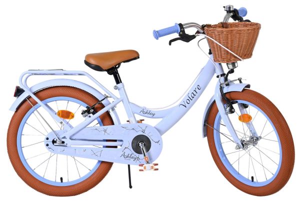 Volare Ashley Kinderfiets - Meisjes - 18 inch - Pastel Blauw - Twee handremmen