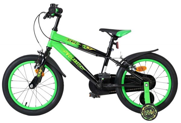 Volare Strike Kinderfiets - Jongens - 16 inch - Groen - Twee Handremmen