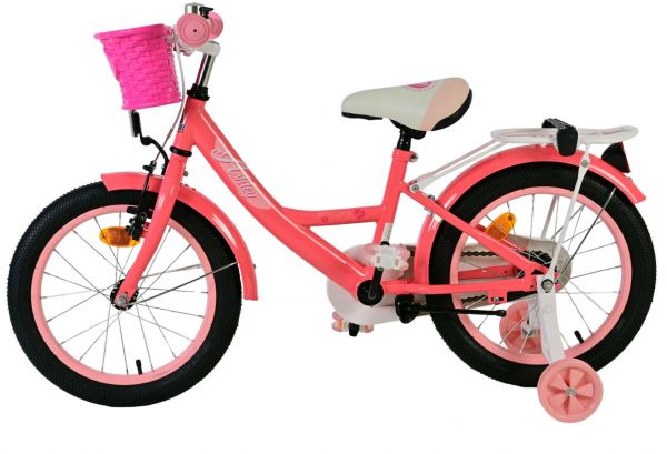 Volare Ashley Kinderfiets - Meisjes - 16 inch - Roze Rood