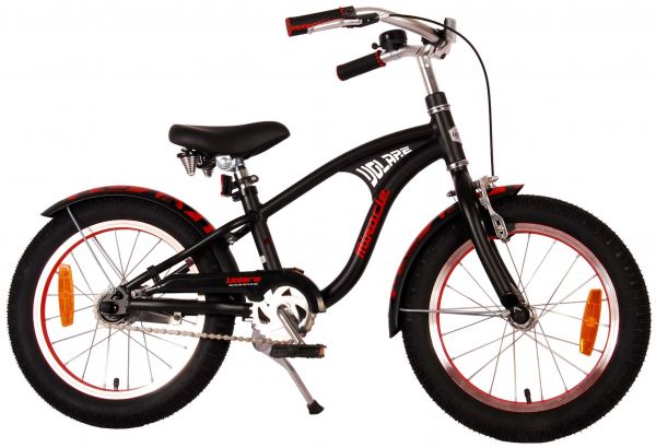 Volare Miracle Cruiser Kinderfiets - Jongens - 16 inch - Mat Zwart - Prime Collection