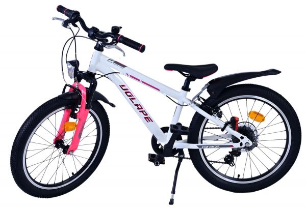 Volare XC Race Kinderfiets - 20 inch - Wit Roze - 7 versnellingen