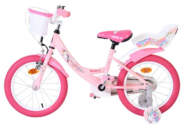 Volare Unicorn Kinderfiets - Meisjes - 16 inch - Roze