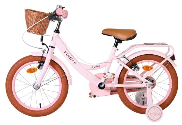 Volare Ashley Kinderfiets - Meisjes - 16 inch - Roze - Twee Handremmen