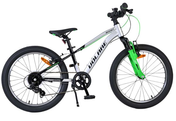 Volare Boost Kinderfiets - 20 inch - 7 Speed - Zilver/Groen