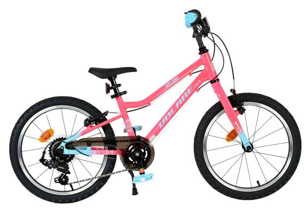 Volare Milano Kinderfiets - Meisjes - 18 inch - Roze - 6 versnellingen