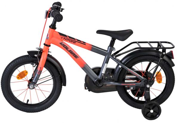 Volare Thombike Kinderfiets - Jongens - 14 inch - Oranje Grijs
