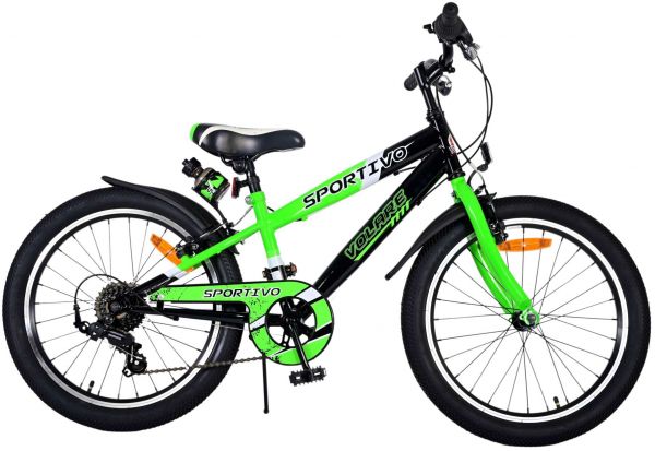 Volare Sportivo Kinderfiets - Jongens - 20 inch - Groen - 7 versnellingen