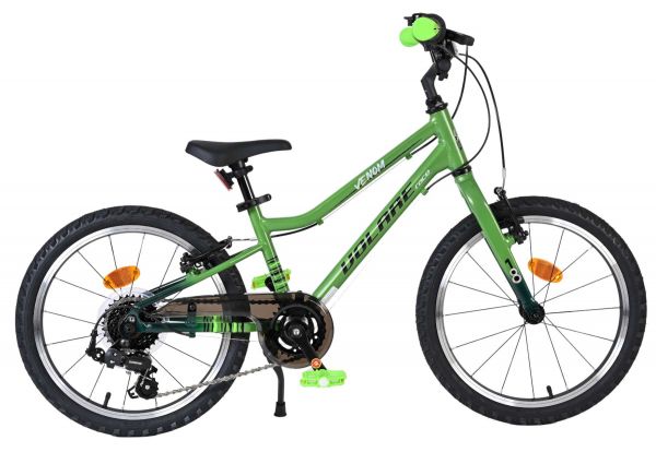 Volare Venom Kinderfiets - Jongens - 18 inch - Groen - 6 versnellingen