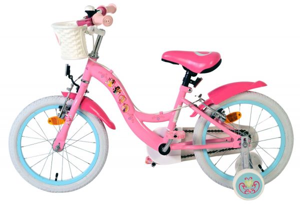 Magic Royals Kinderfiets - Meisjes - 16 inch - Roze - Twee Handremmen