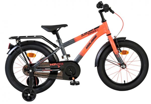 Volare Thombike Kinderfiets - Jongens - 16 inch - Oranje Grijs
