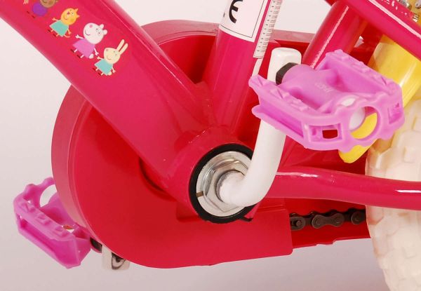 Peppa Pig Kinderfiets - Meisjes - 10 inch - Roze/Blauw - Doortrapper