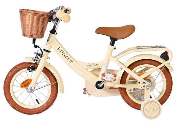 Volare Ashley Kinderfiets - Meisjes - 12 inch - Creme
