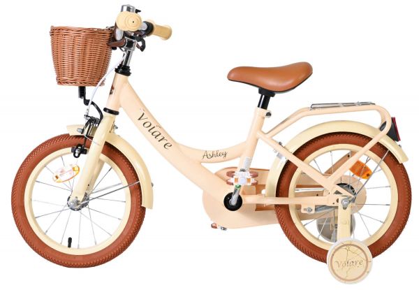 Volare Ashley Kinderfiets - Meisjes - 14 inch - Creme