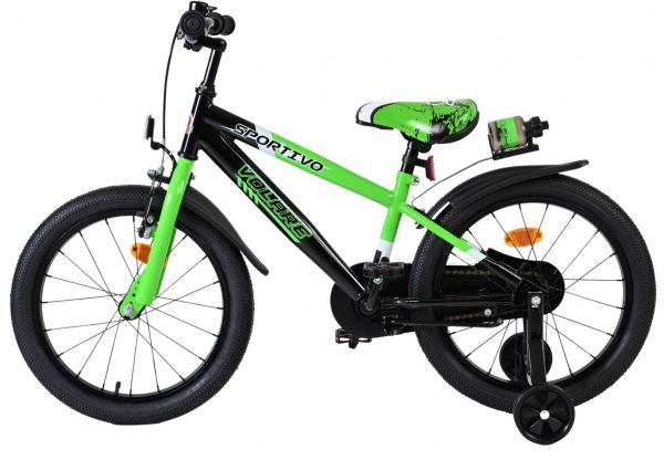 Volare Sportivo Kinderfiets - Jongens - 18 inch - Groen Zwart