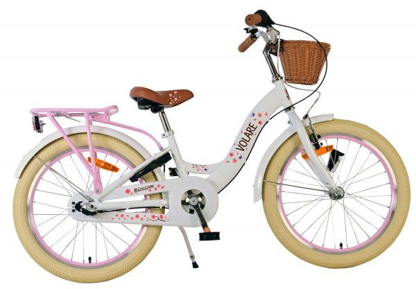 Volare Blossom Kinderfiets - Meisjes - 20 inch - Wit - Shimano Nexus 3