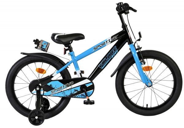 Volare Sportivo Kinderfiets - Jongens - 18 inch - Blauw Zwart