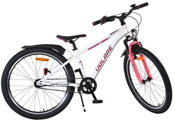 Volare XC Race Kinderfiets - 24 inch - Wit Roze - Shimano Nexus 3