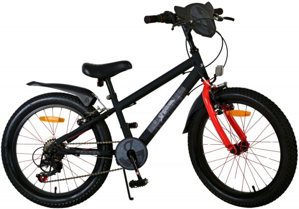 Spider-Man - Kinderfiets - Jongens - 20 inch - Mat Zwart - 2 Handremmen