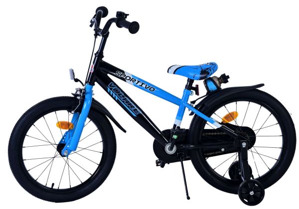 Volare Sportivo Kinderfiets - Jongens - 18 inch - Blauw Zwart