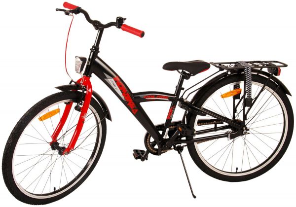 Volare Thombike Kinderfiets - Jongens - 24 inch - Zwart Rood Volare Thombike Kinderfiets - Jongens - 24 inch - Zwart Rood