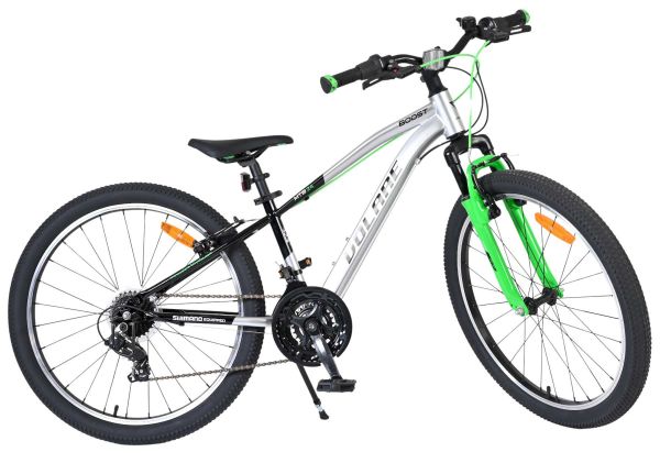 Volare Boost Kinderfiets - 24 inch - Zilver/Groen - 21 Speed