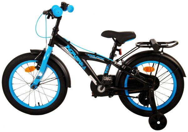 Volare Thombike Kinderfiets - Jongens - 16 inch - Zwart Blauw - Twee Handremmen