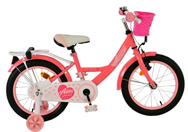 Volare Ashley Kinderfiets - Meisjes - 16 inch - Roze/Rood