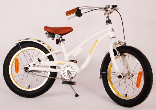 Volare Miracle Cruiser Kinderfiets - Meisjes - 16 inch - Wit - Prime Collection