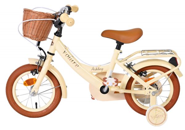 Volare Ashley Kinderfiets - Meisjes - 12 inch - Créme - Twee handremmen