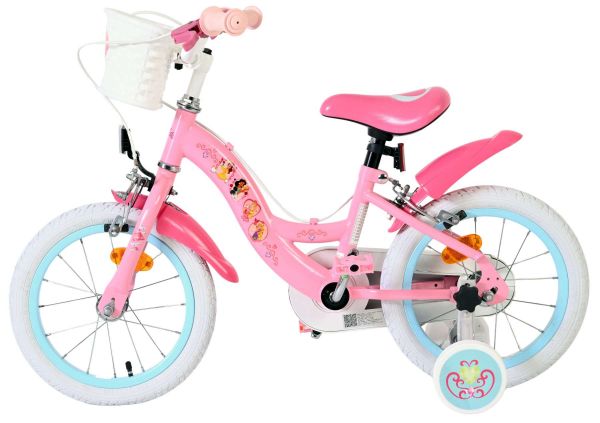 Magic Royals Kinderfiets - Meisjes - 14 inch - Roze - Twee handremmen