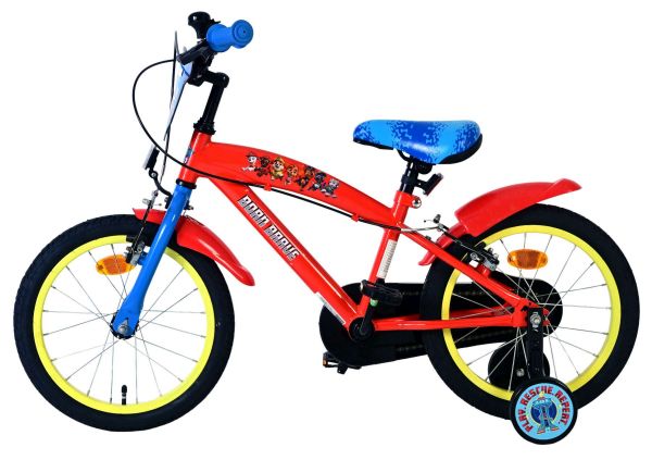 Paw Patrol Kinderfiets - Jongens - 16 inch - Rood - Twee handremmen Paw Patrol Kinderfiets - Jongens - 16 inch - Rood - Twee handremmen