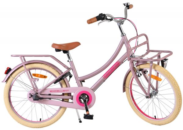 Volare Excellent Kinderfiets - Meisjes - 20 inch - Mat Roze - Shimano Nexus 3 versnellingen