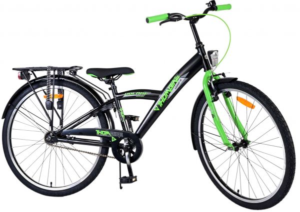 Volare Thombike Kinderfiets - Jongens - 26 inch - Zwart Groen Volare Thombike Kinderfiets - Jongens - 26 inch - Zwart Groen