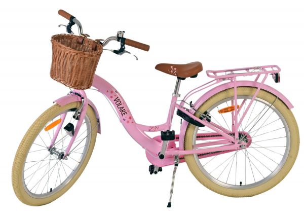Volare Blossom Kinderfiets - Meisjes - 24 inch - Roze - Twee handremmen