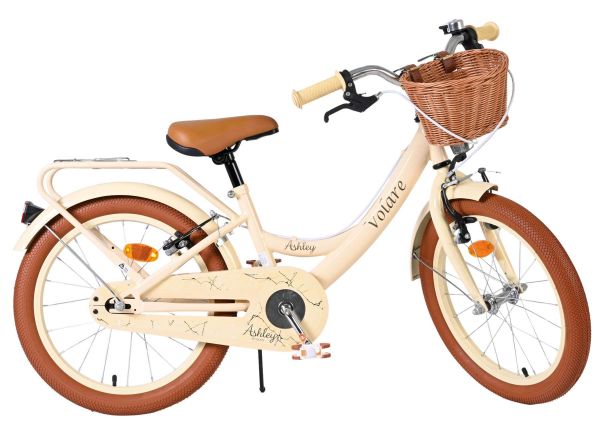 Volare Ashley Kinderfiets - Meisjes - 18 inch - Creme - Twee handremmen
