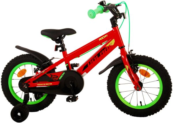 Volare Rocky Kinderfiets - Jongens - 14 inch - Rood - Twee handremmen