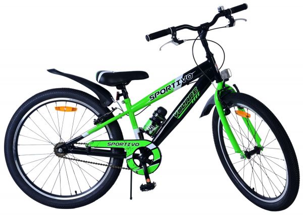 Volare Sportivo Kinderfiets - Jongens - 24 inch - Groen - Twee Handremmen