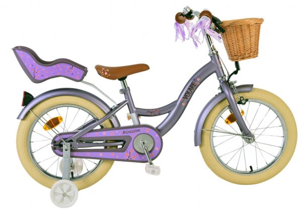 Volare Blossom Kinderfiets - Meisjes - 16 inch - Paars