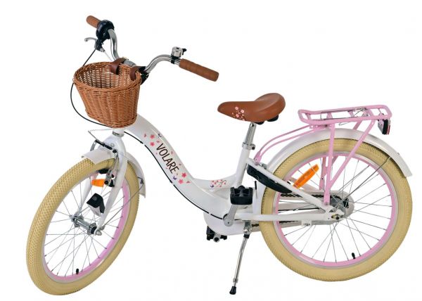 Volare Blossom Kinderfiets - Meisjes - 20 inch - Wit - Shimano Nexus 3