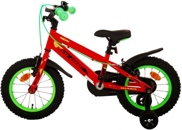 Volare Rocky Kinderfiets - Jongens - 14 inch - Rood - Twee handremmen
