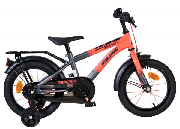 Volare Thombike Kinderfiets - Jongens - 14 inch - Oranje/Grijs