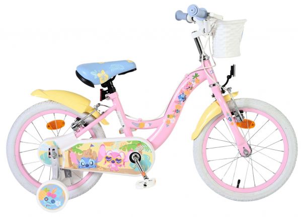 Disney Stitch Kinderfiets - Meisjes - 16 inch - Roze - Twee handremmen
